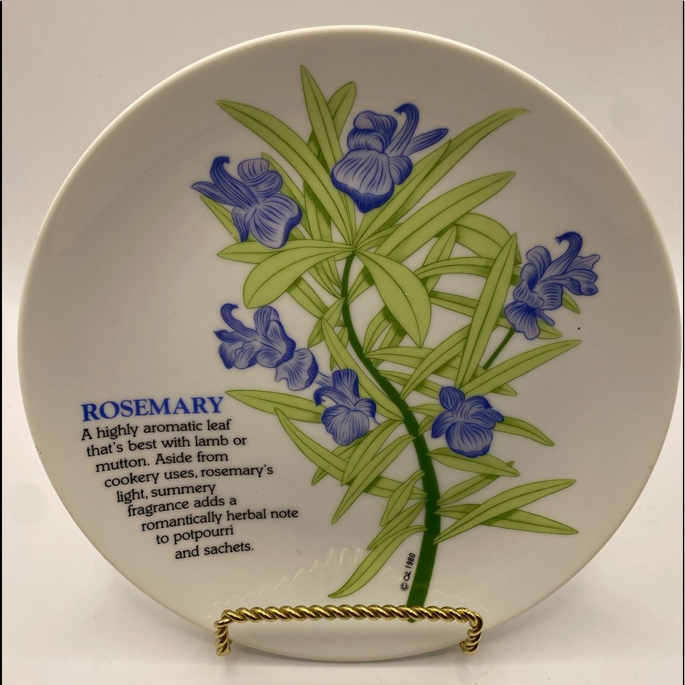 1980 Porcelain salad plates designed exclusively for Lord & Taylor.